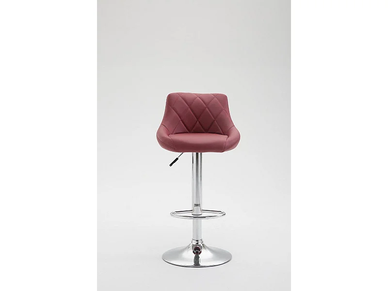 2x Tabourets de bar bordeaux 46 x 49 x 104 cm TDB10077
