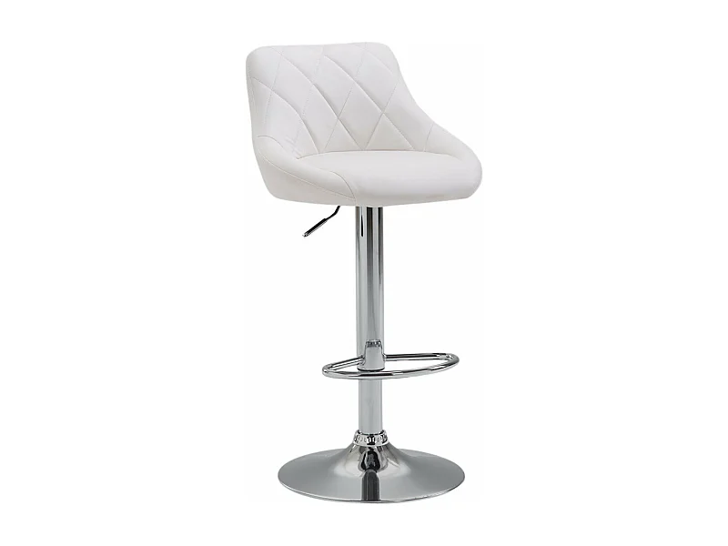 Tabouret de bar en blanche 46 x 49 x 83 cm 10_0000113