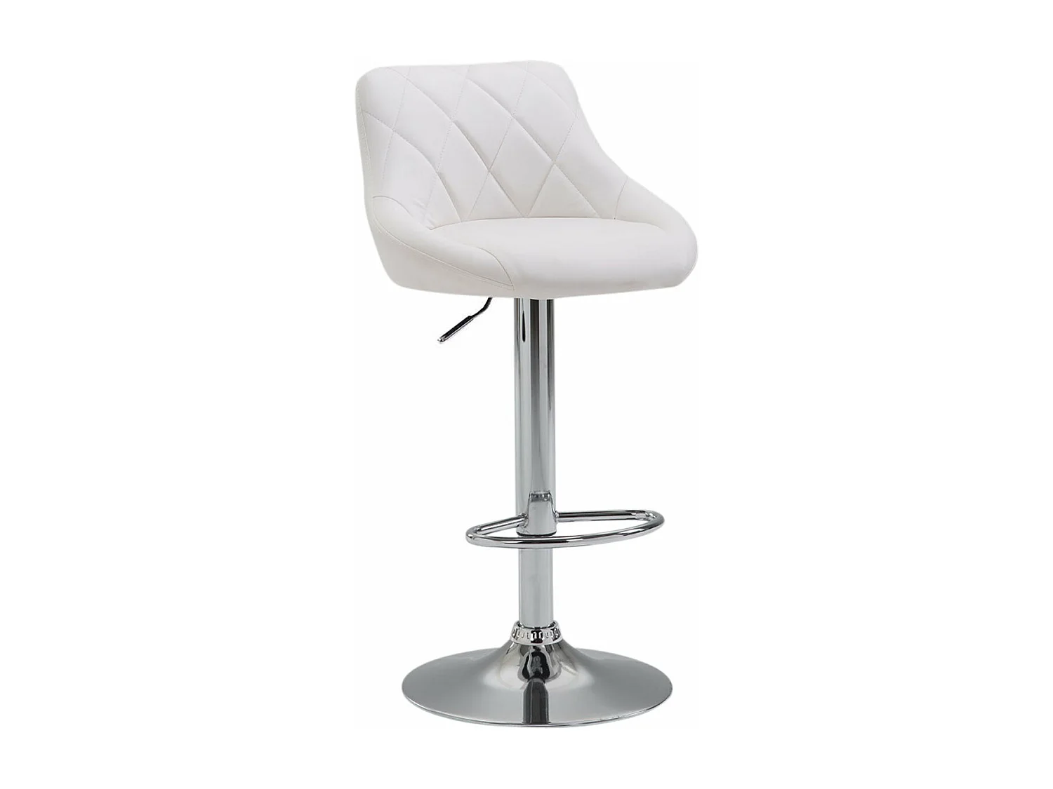 Tabouret de bar en blanche 46 x 49 x 83 cm 10_0000113