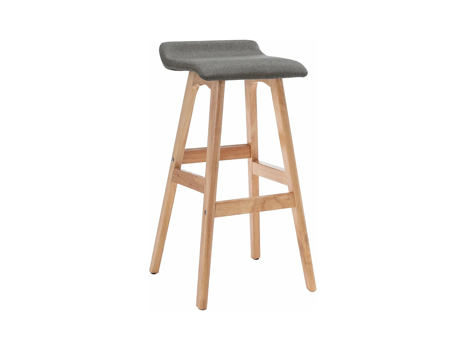 Chaise de bar Gris foncé Tissu