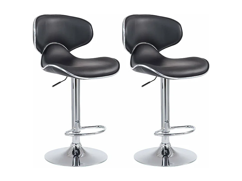 Tabouret de bar chaise métal argentée TDB10122