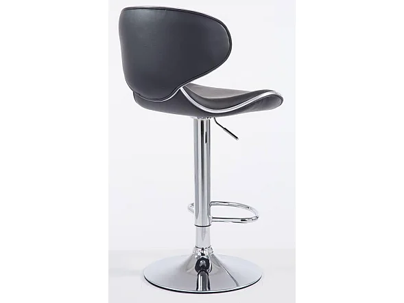 Tabouret de bar chaise métal argentée TDB10122