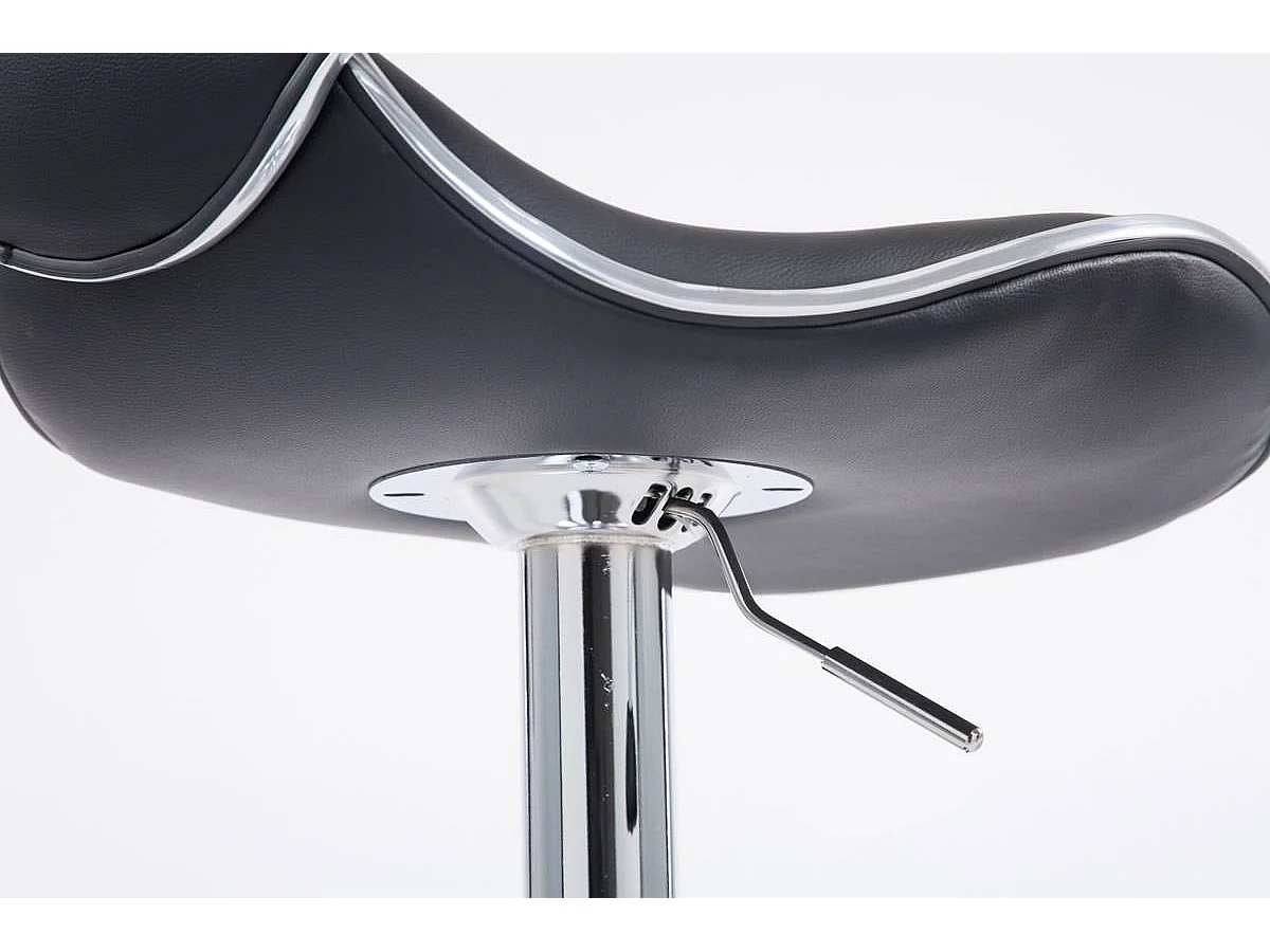 Tabouret de bar chaise métal argentée TDB10122