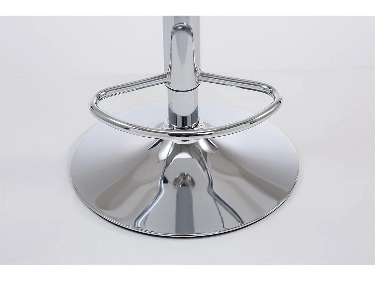 Tabouret de bar chaise métal argentée TDB10122