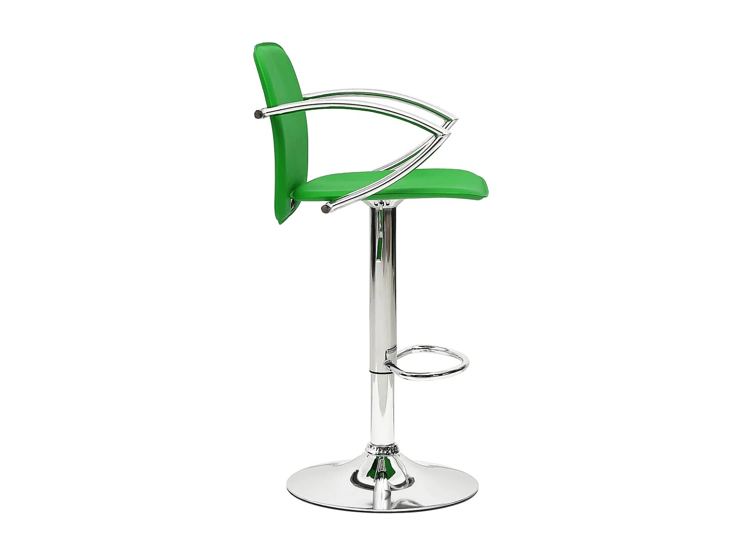 Tabourets de bar lot de 2 vert cuir artificiel