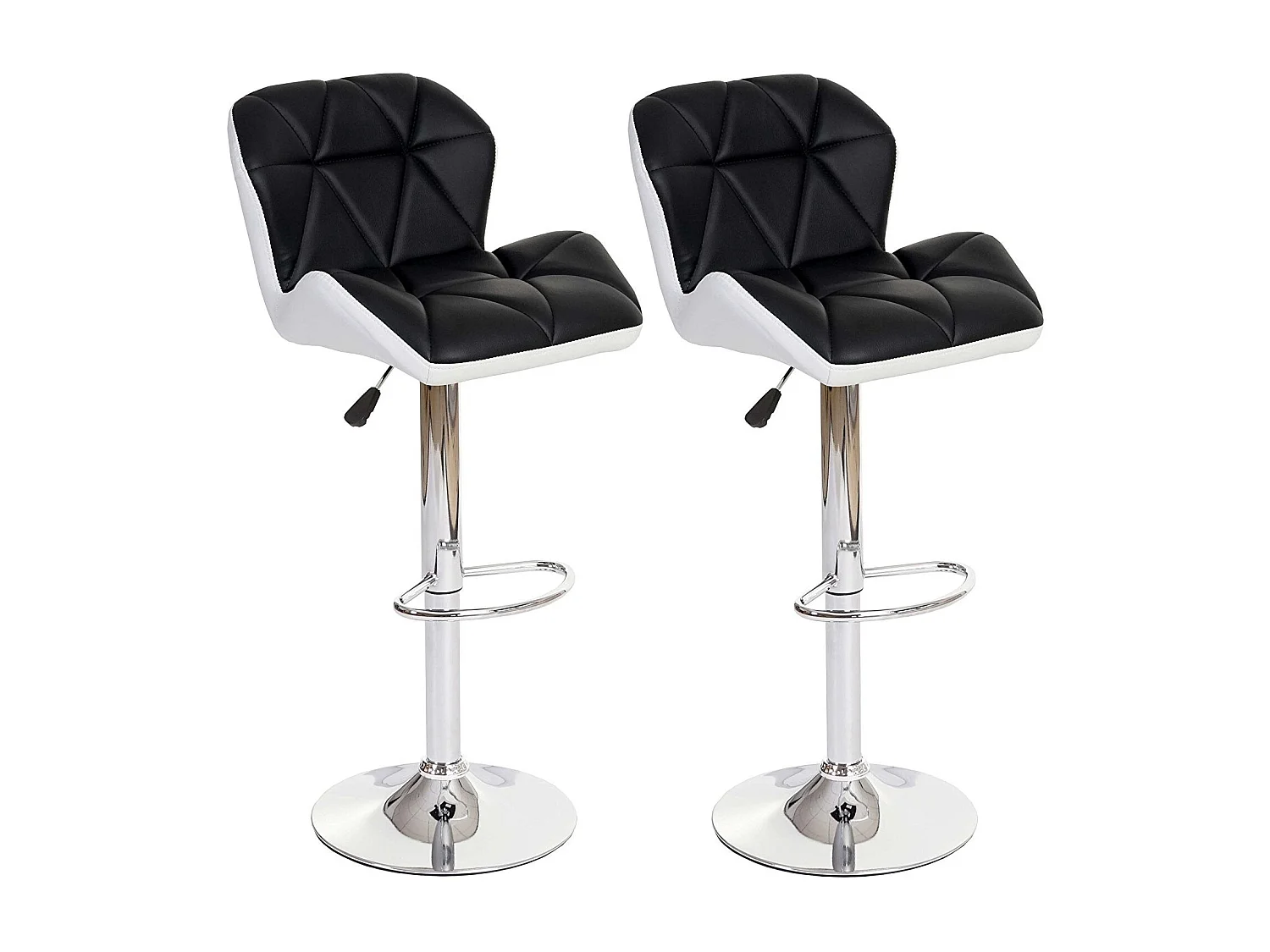Lot de 2 tabourets blanche 45 x 50 x 107 cm TAB04020