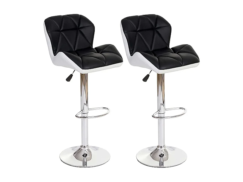 Lot de 2 tabourets blanche 45 x 50 x 107 cm TAB04020