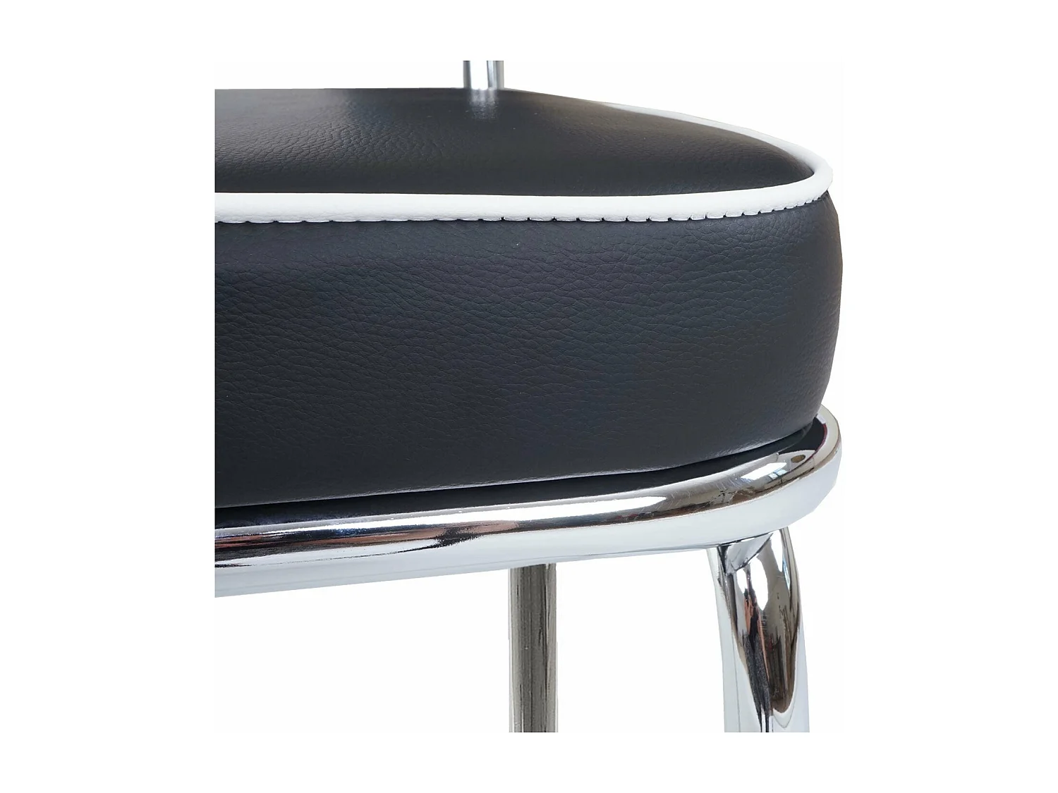 Set de 2 tabourets métal blanche 38 x 46 x 107 cm TDB04025