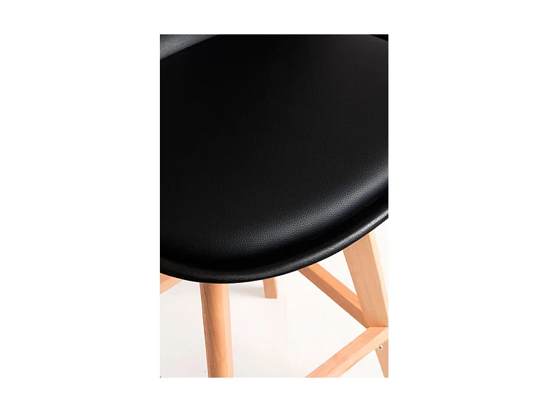 Lote de 6 Taburetes Synk - Negro