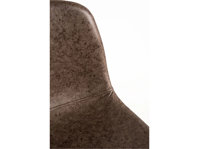 Lote de 6 Taburetes Veki Polipiel Vintage - Marrón Chocolate