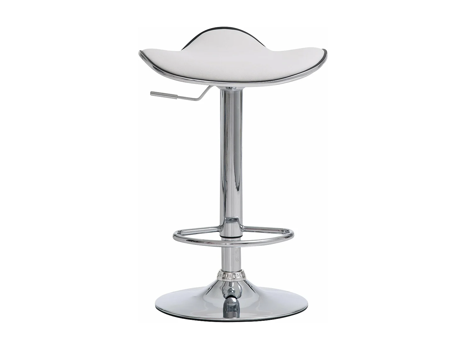 Lot de 2 tabourets métal blanche 45 x 45 x 71 cm TDB10307