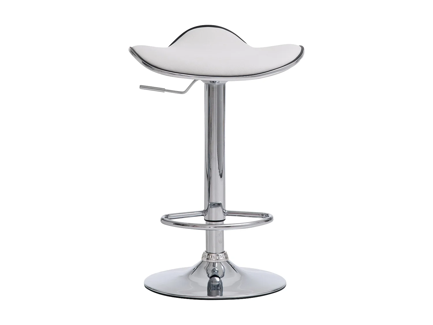 Lot de 2 tabourets métal blanche 45 x 45 x 71 cm TDB10307