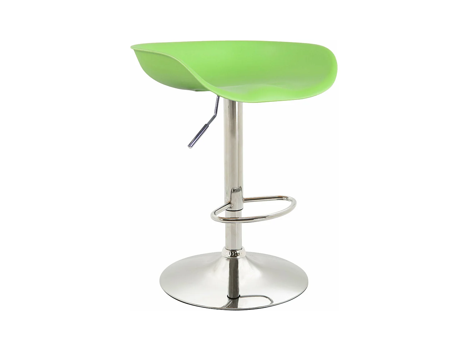 Tabouret de bar assise métal argentée 52 x 43 x 67 cm 10_0000380