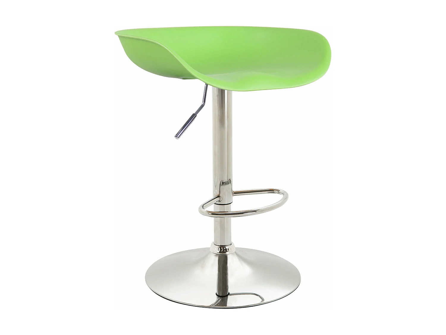 Tabouret de bar assise métal argentée 52 x 43 x 67 cm 10_0000380