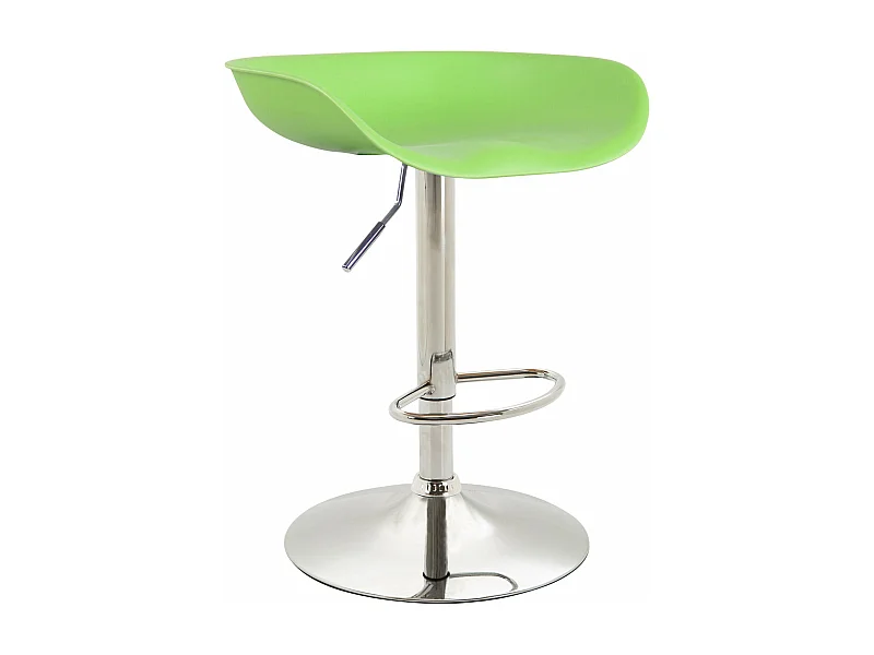 Tabouret de bar assise métal argentée 52 x 43 x 67 cm 10_0000380