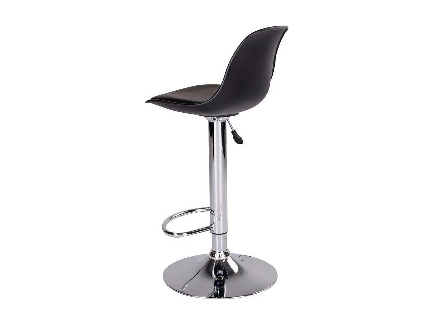 Zestaw 2 wysokich stołków Trondheim, Czarny, 41x39x104 cm, Seven Design