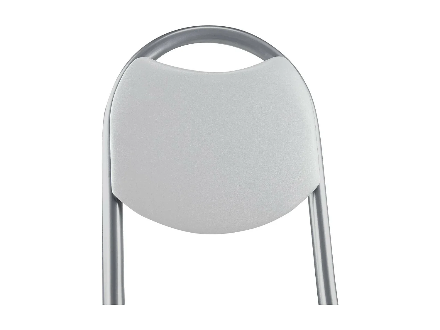 Pack 6 sgabelli pieghevoli con schienale 32x36x73,5 cm Bianco 7house