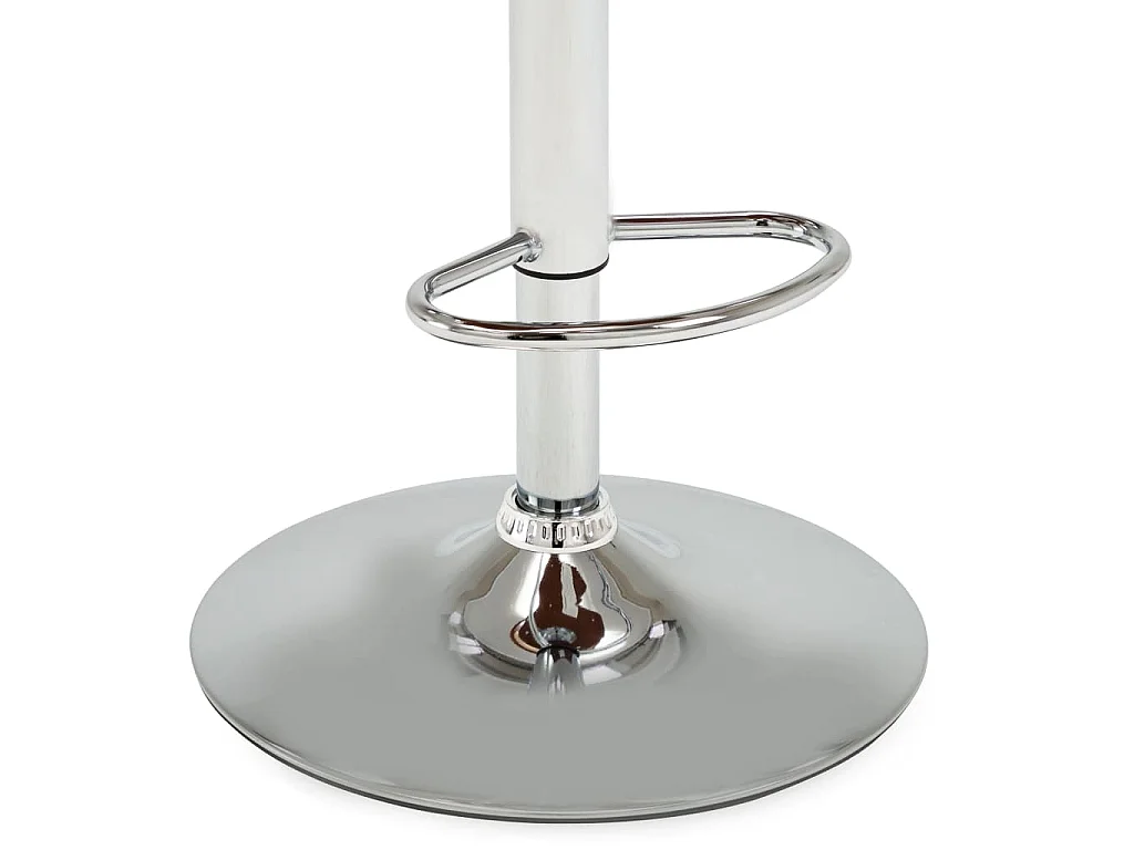 Bancos de bar 2 pcs madeira curvada e couro artificial creme