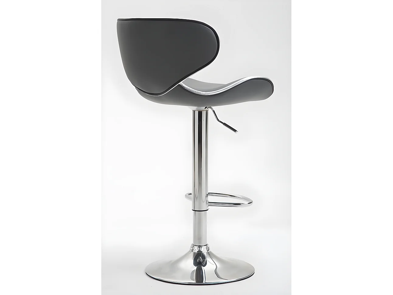 Tabouret de bar chaise métal grise 46 x 49 x 108 cm TDB10131