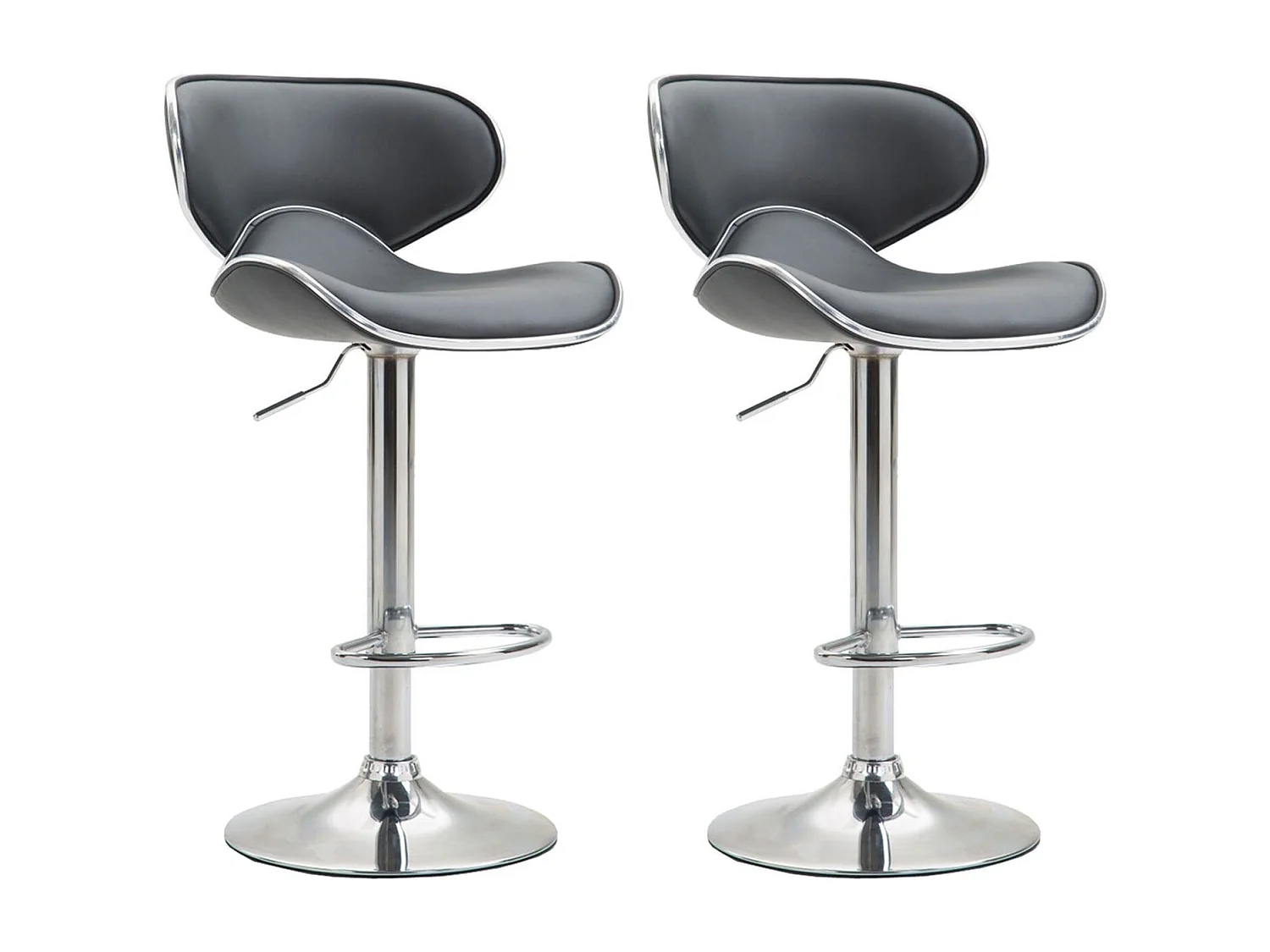 Tabouret de bar chaise métal grise 46 x 49 x 108 cm TDB10131