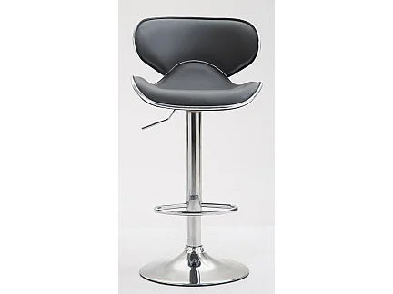Tabouret de bar chaise métal grise 46 x 49 x 108 cm TDB10131