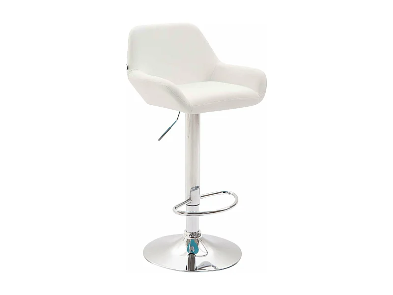 Tabouret de bar moderne métal blanche 51 x 52 x 89 cm TDB10314