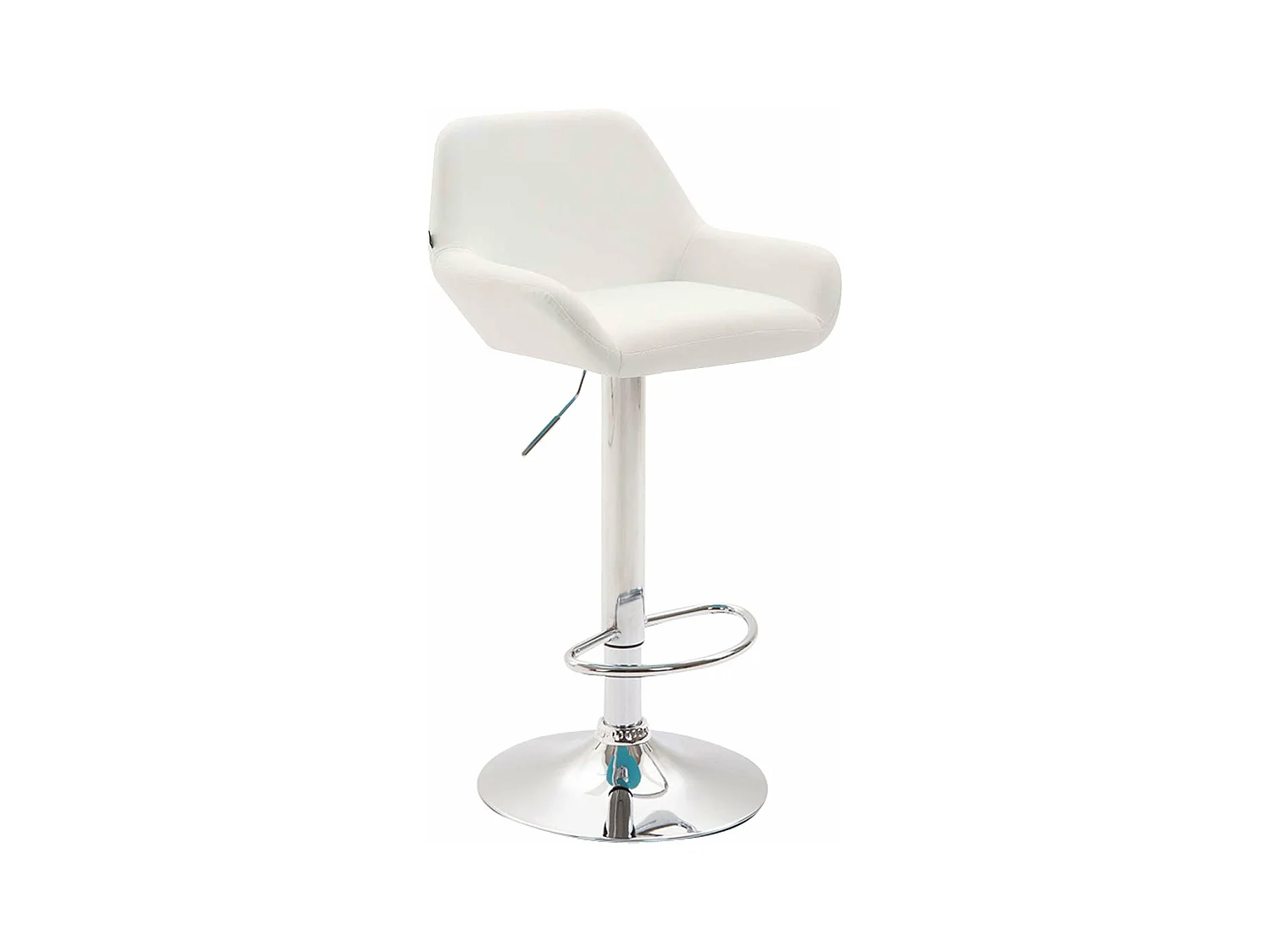 Tabouret de bar moderne métal blanche 51 x 52 x 89 cm TDB10314