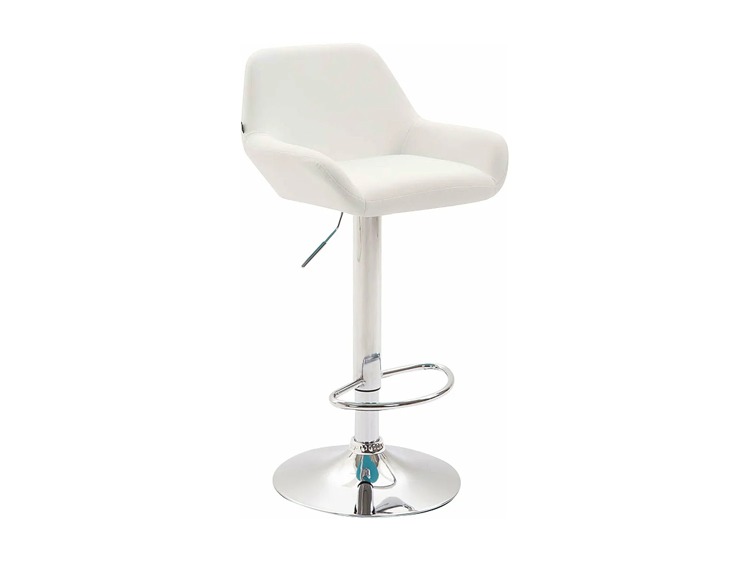 Tabouret de bar moderne métal blanche 51 x 52 x 89 cm TDB10314