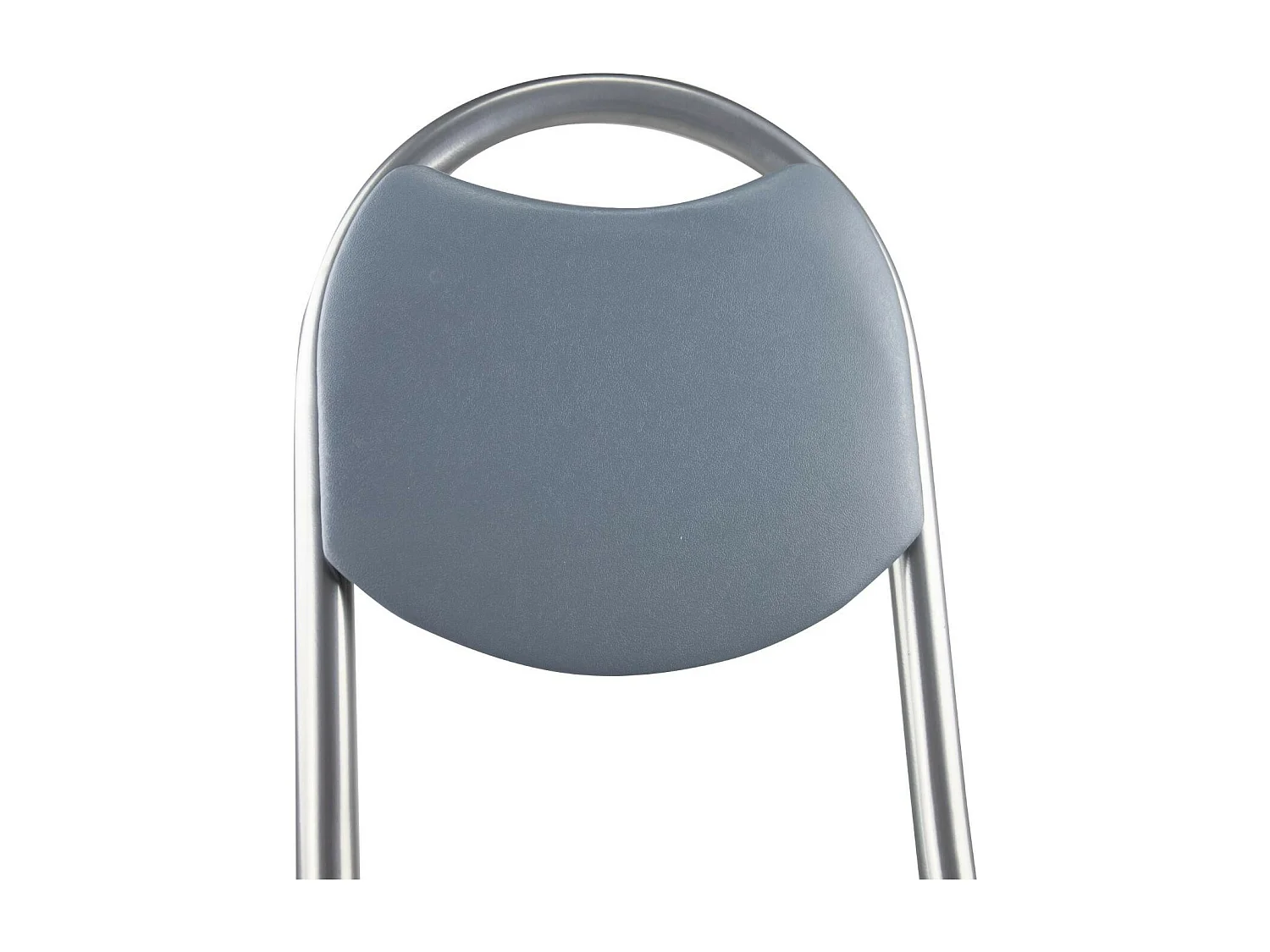 Taburete Plegable con Respaldo 32x36x73.5cm Gris 7house