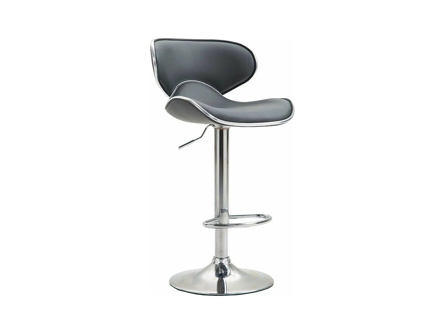 Tabouret de bar chaise métal grise 46 x 49 x 88 cm 10_0000114