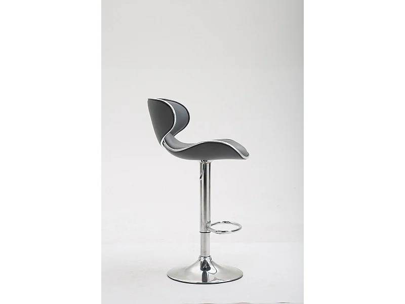 Tabouret de bar chaise métal grise 46 x 49 x 88 cm 10_0000114