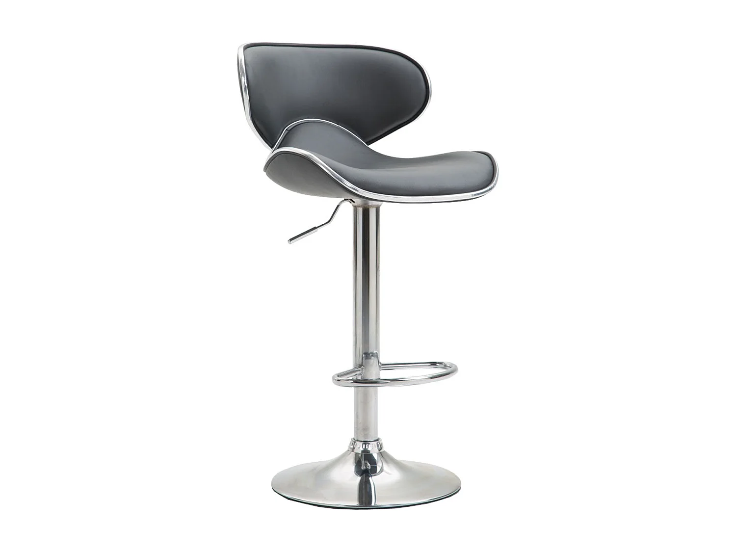 Tabouret de bar chaise métal grise 46 x 49 x 88 cm 10_0000114