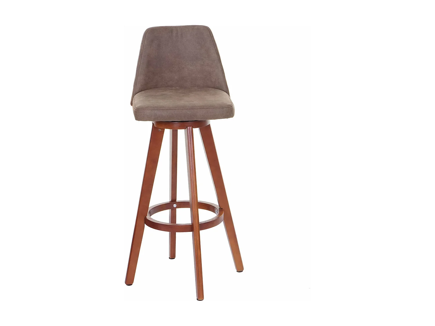 Tabouret de bar chaise bois marron 48 x 48 x 97 cm 04_0005274