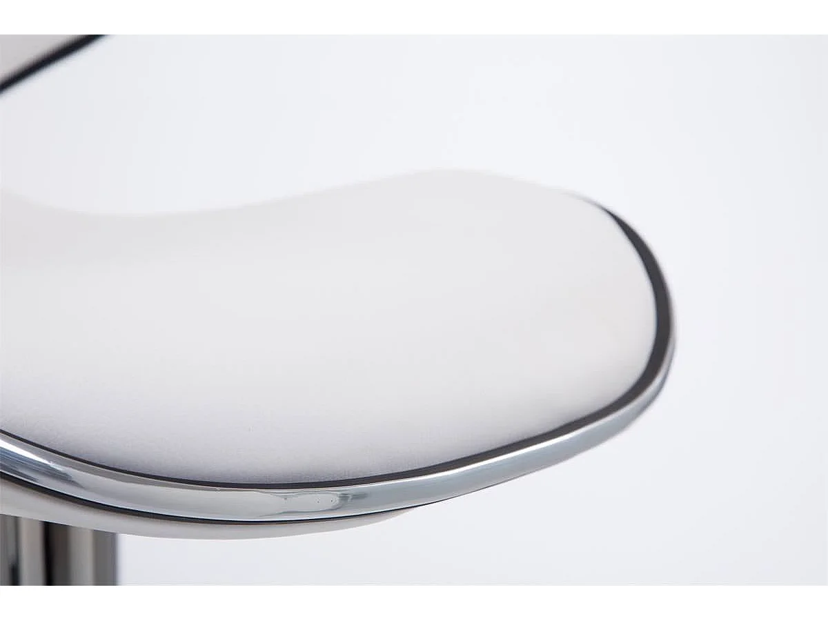 Tabouret de bar chaise métal blanche 46 x 49 x 108 cm TDB10123