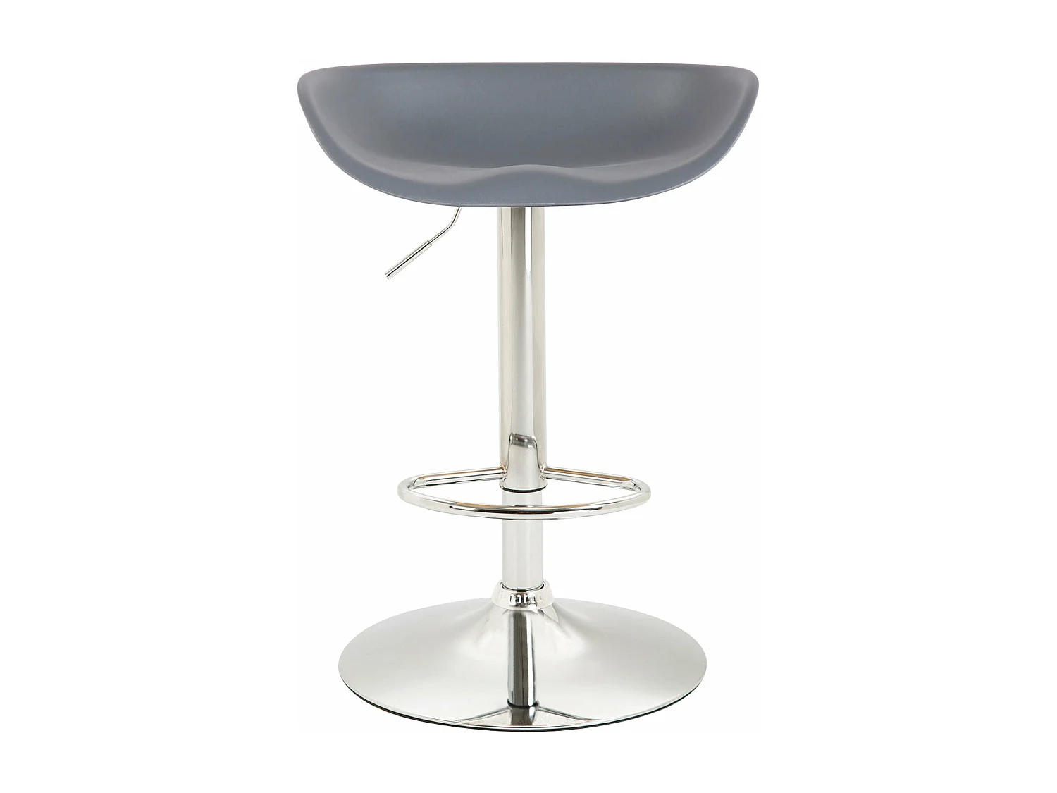 Lot de 2 tabourets métal grise 52 x 43 x 67 cm TDB10277