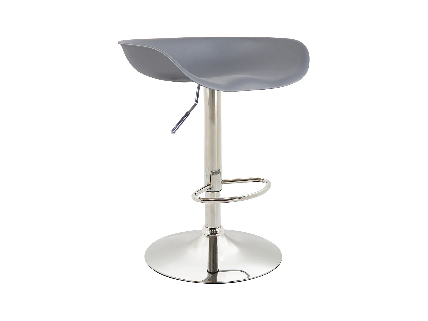 Lot de 2 tabourets métal grise 52 x 43 x 67 cm TDB10277
