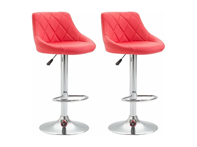 2x Tabourets de bar 46 x 49 x 104 cm TDB10084