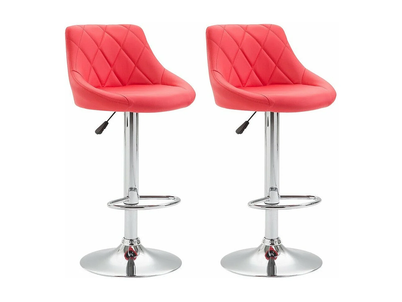 2x Tabourets de bar 46 x 49 x 104 cm TDB10084
