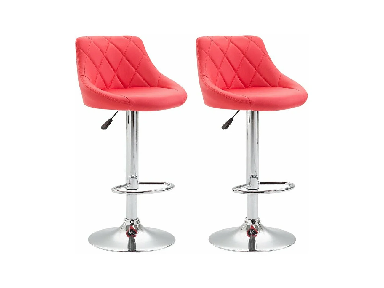 2x Tabourets de bar 46 x 49 x 104 cm TDB10084