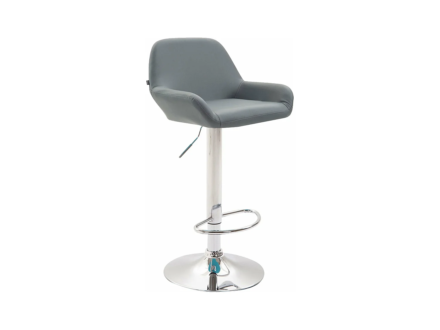 Tabouret de bar moderne métal grise 51 x 52 x 89 cm 10_0000305