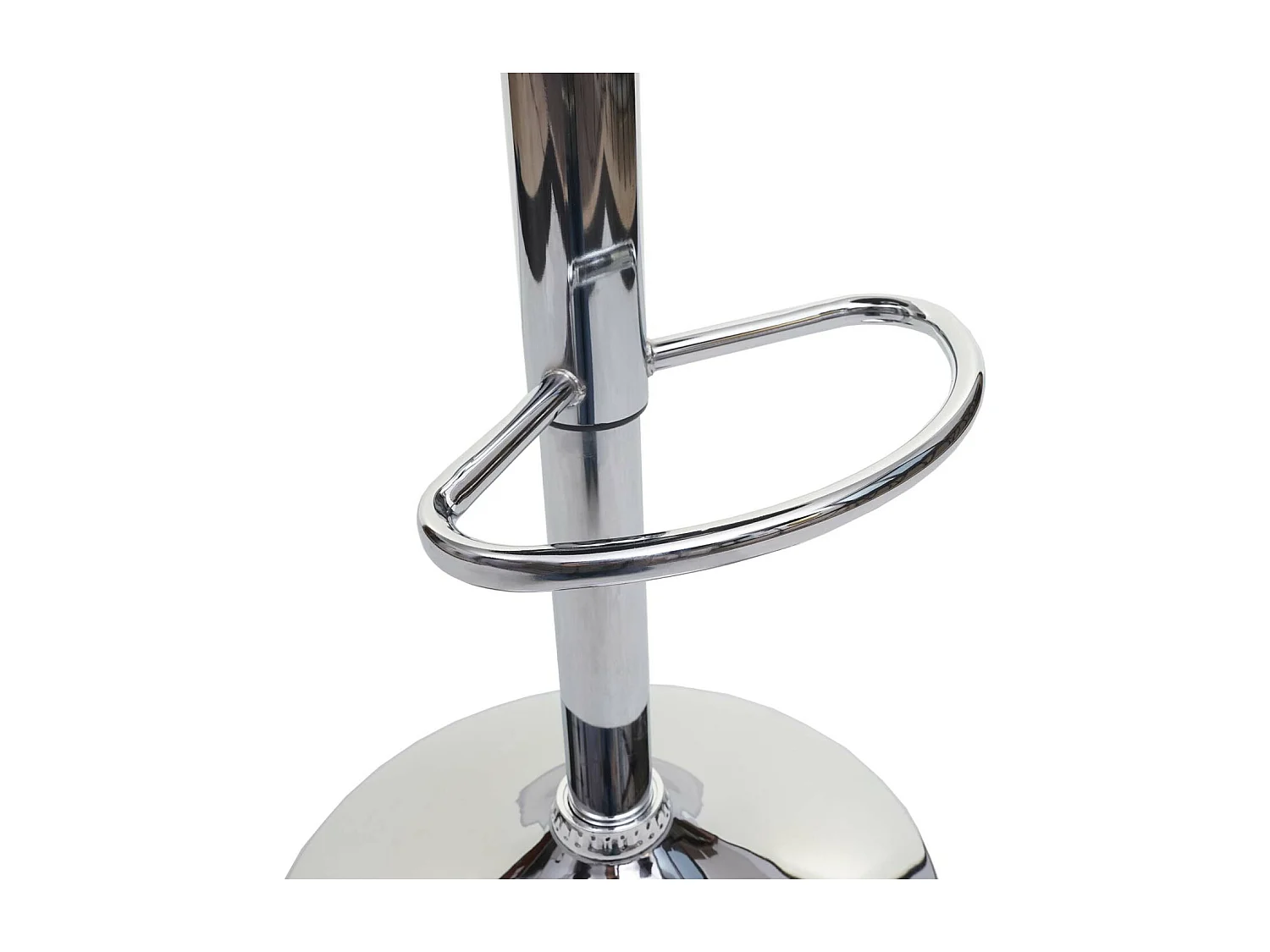 2x taburetes de bar silla alta en tela gris crema base y estructura de acero cromado 04_0000105