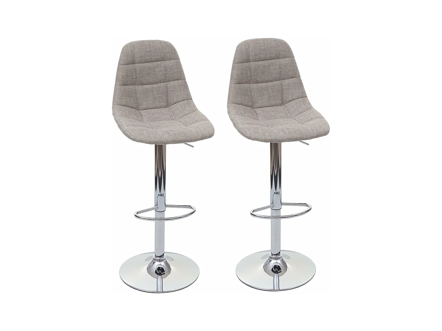 2x tabourets de bar crème 43 x 47 x 95 cm 04_0000105