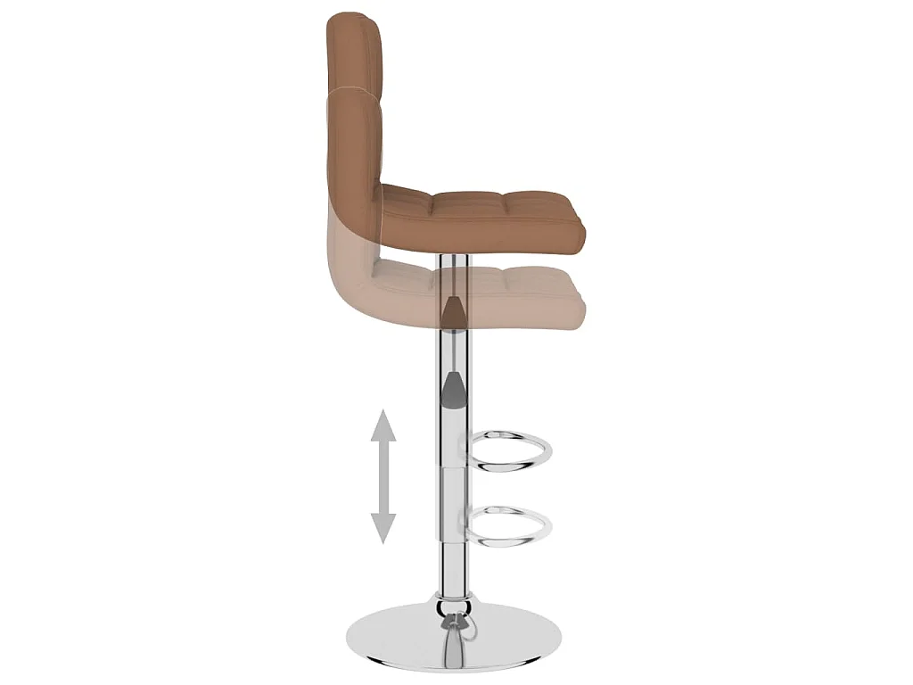Barhocker Braun Stoff