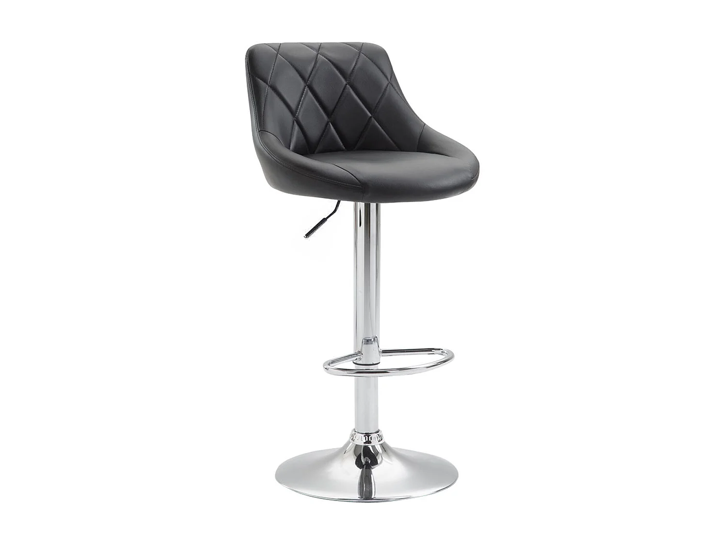 Tabouret de bar en noire 46 x 49 x 83 cm 10_0000112