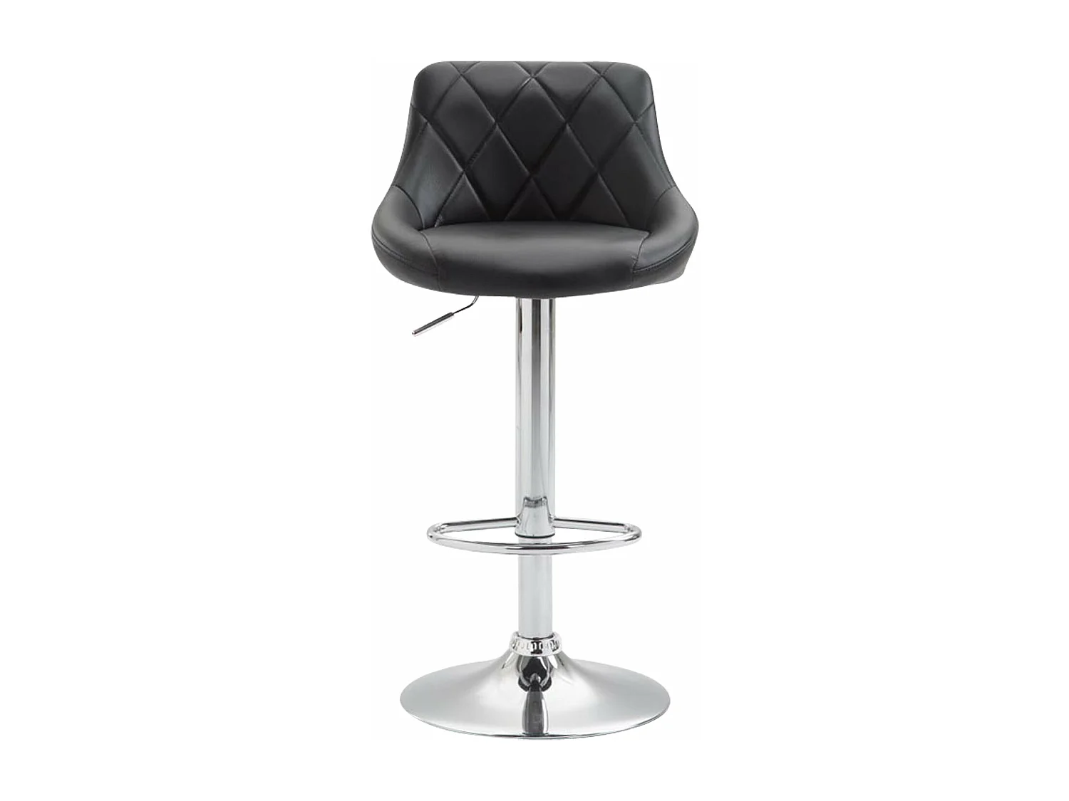 Tabouret de bar en noire 46 x 49 x 83 cm 10_0000112