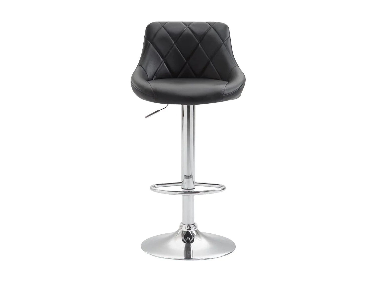 Tabouret de bar en noire 46 x 49 x 83 cm 10_0000112