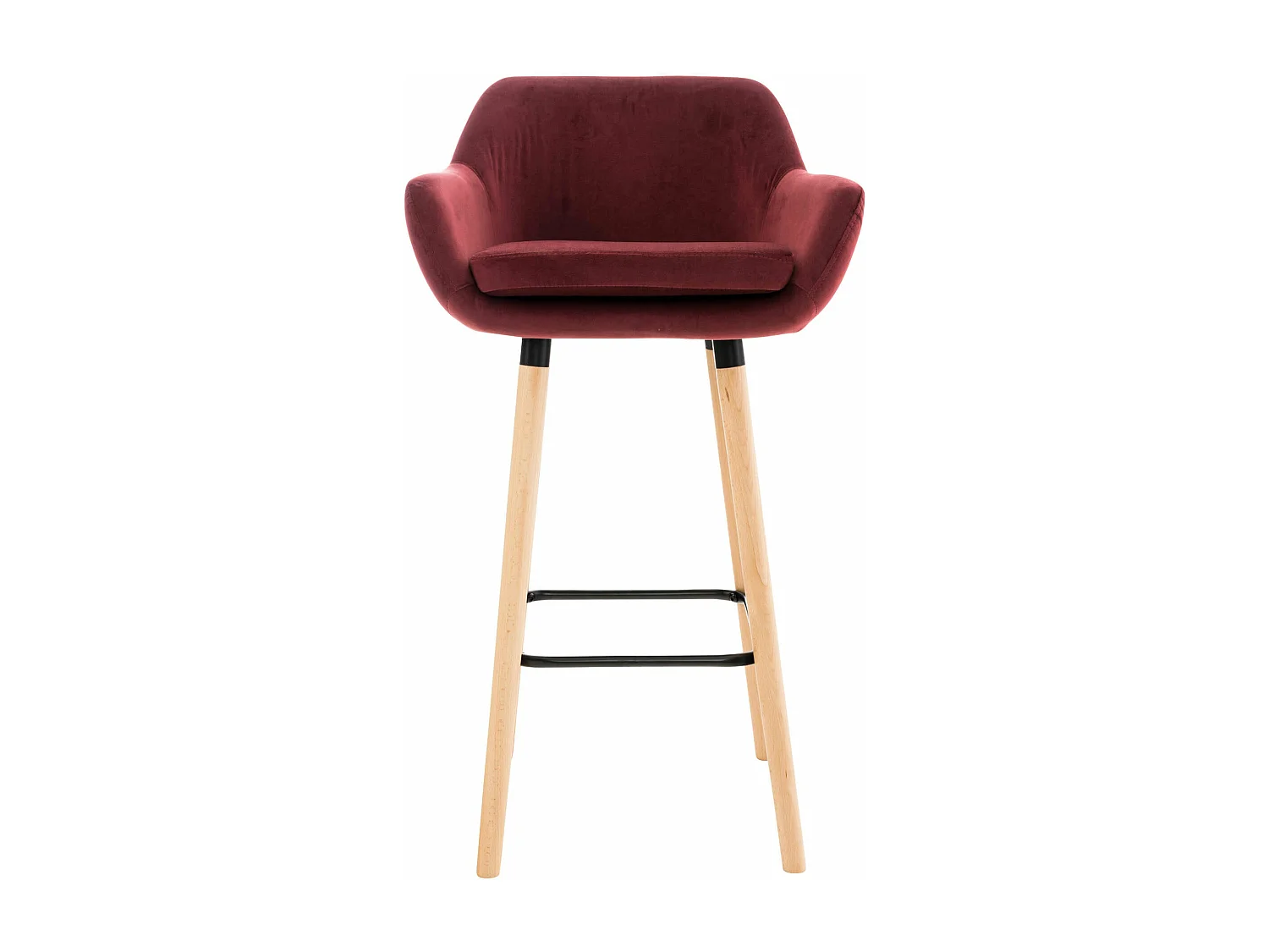 Lot de 2 tabourets bois marron 55 x 46 x 99 cm 10_0000689