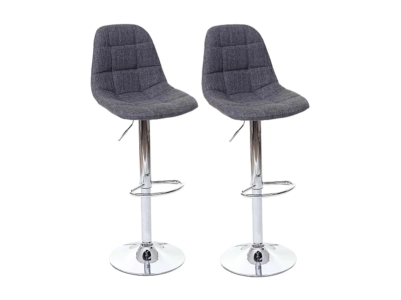 2x tabourets de bar grise 43 x 47 x 115 cm 04_0000106