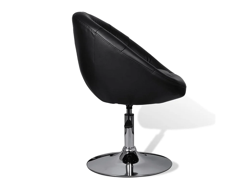 Cocktailsessel Schwarz Kunstleder