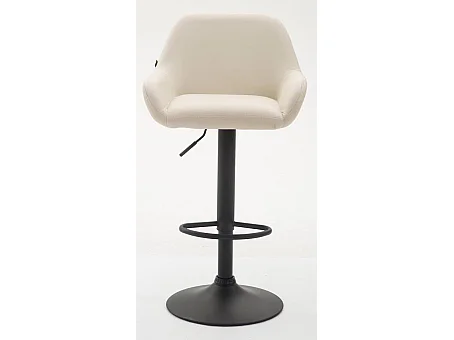 Lot de 2 tabourets métal crème 51 x 52 x 89 cm TDB10218